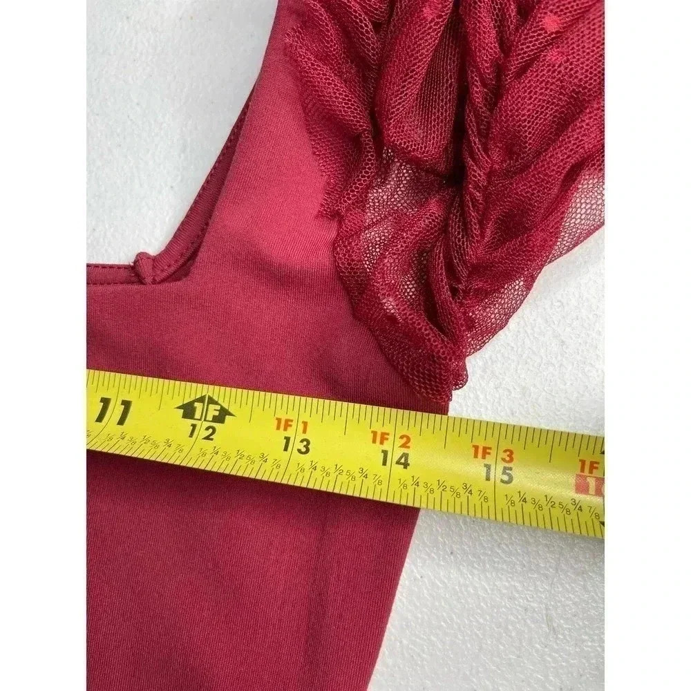 Intimately by Free People Must be love bodysuit wine size S - Picture 6 of 10